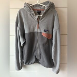 Patagonia kids micro d snap t fleece jacket size L (12)